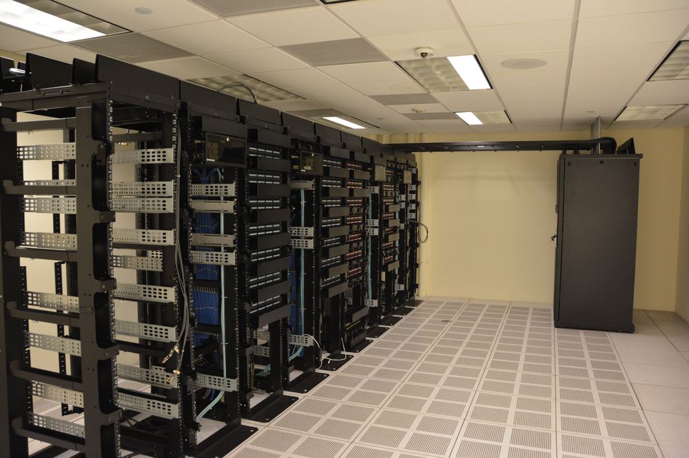 Server racks in a data center